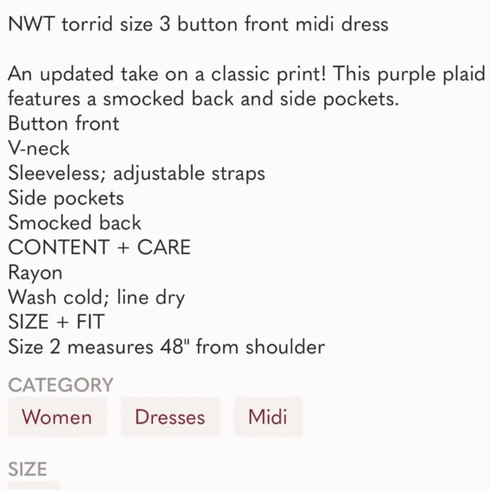 NWT Torrid Dress - Picture 6 of 6